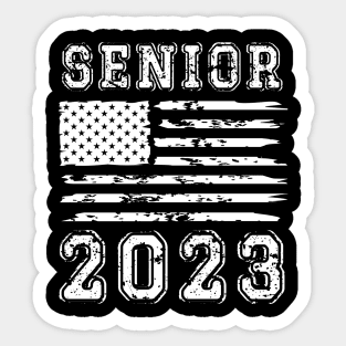 Senior Class of 2023 vintage flag USA Sticker